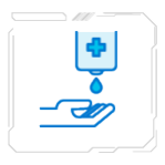 Sanitisers in multiple locations Sanitisers in multiple locations